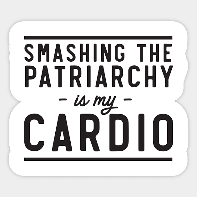 Smashing Patriarchy Cardio Sticker by Calculated